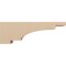 Ekena Millwork 6"W x 36"D x 12"H Thin Mediterranean Rough Cedar Woodgrain TimberThane Corbel, Primed Tan CORUR06X36X12MEDRCPR - alternate 6